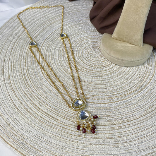 RUBY DROP SOLITAIRE MALA
