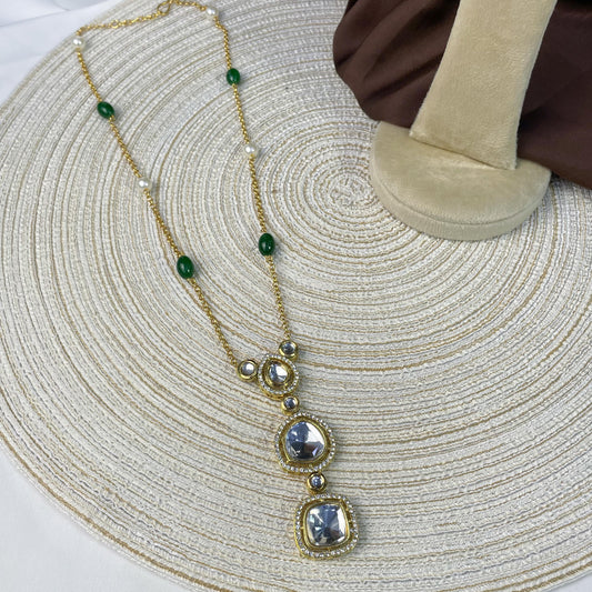 VERDANT TRI LINK KUNDAN MALA
