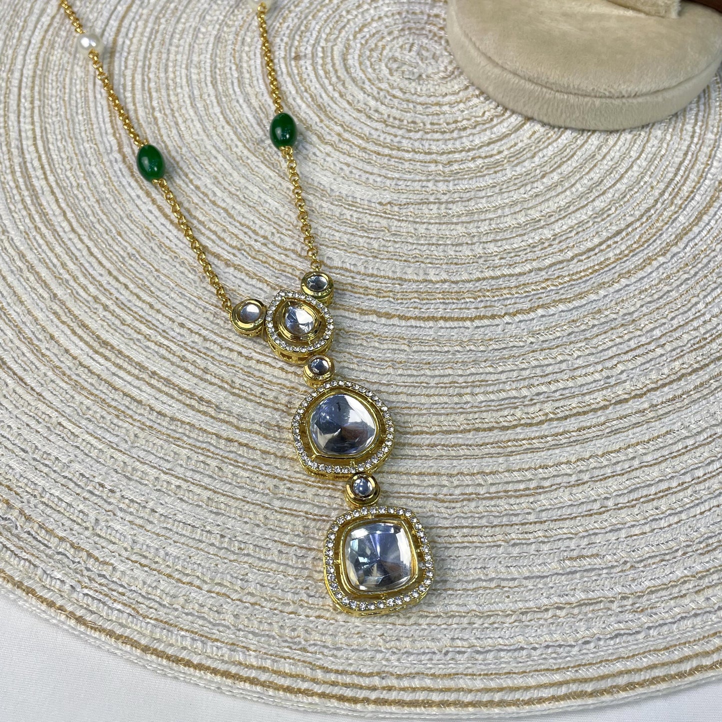 VERDANT TRI LINK KUNDAN MALA