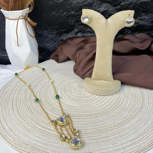 EMERALD TIERED SUNBURST MALA