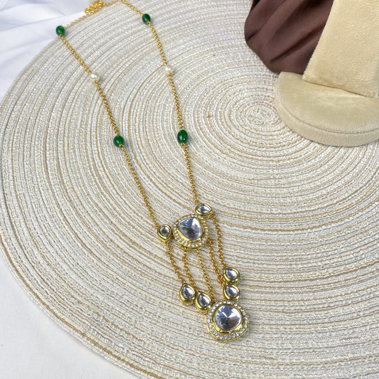 EMERALD TIERED SUNBURST MALA