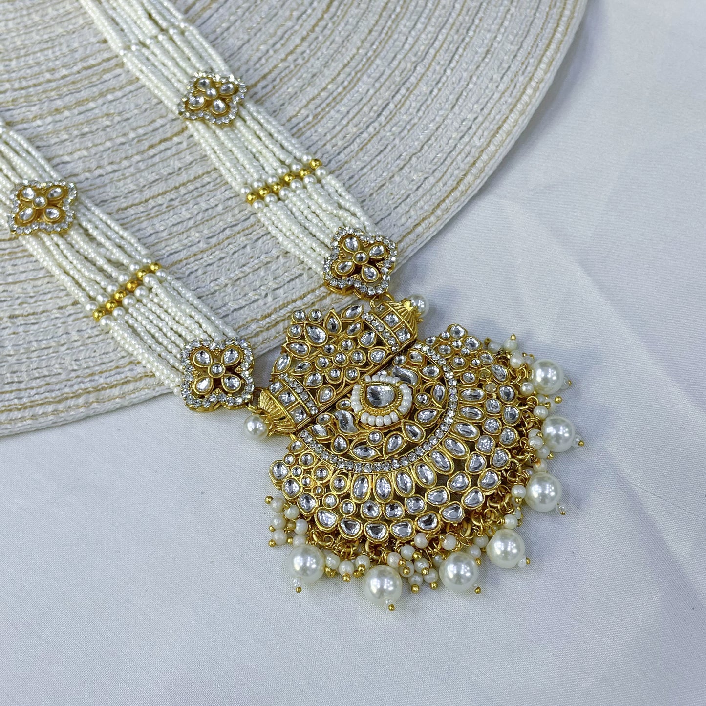CRESCENT KUNDAN HARAM MALA