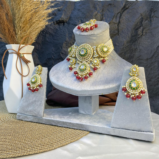 MAJESTIC MANDALA PEARL-STRAND KUNDAN NECKLACES