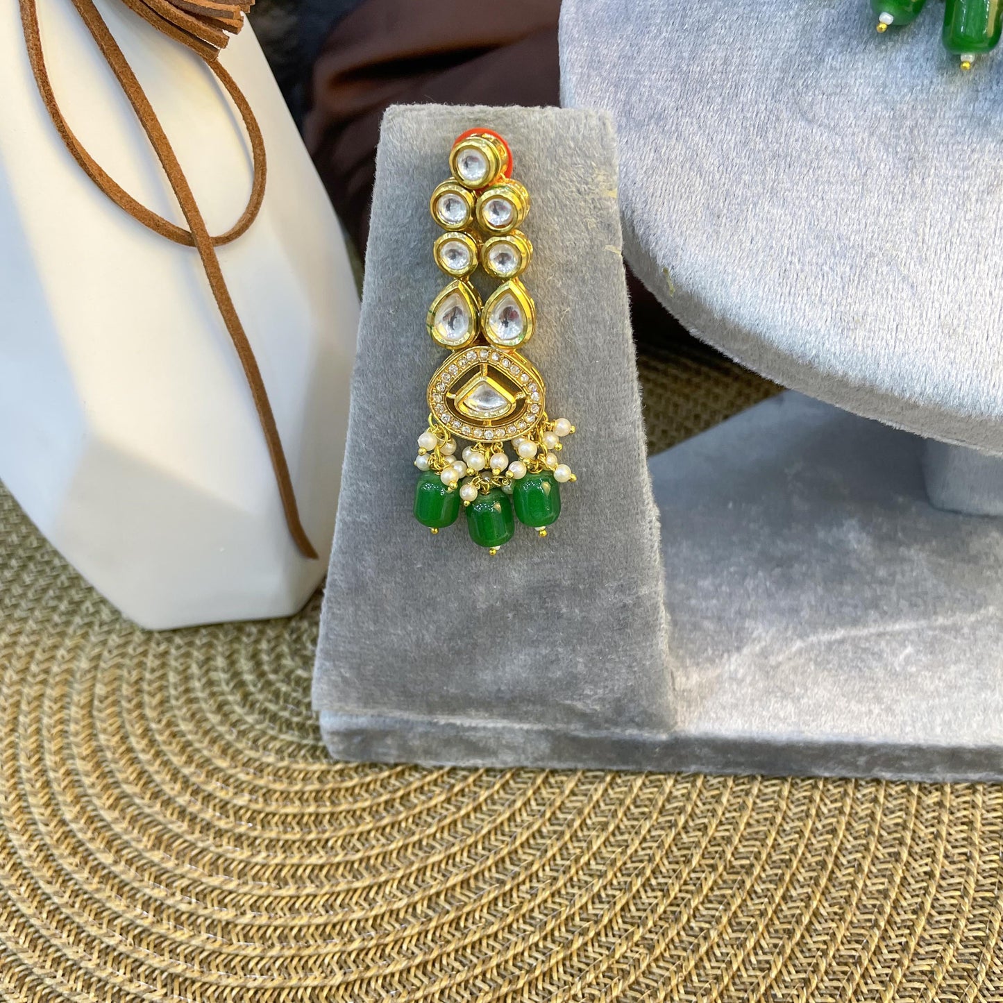 ELITE TEARDROP FILIGREE KUNDAN NECKLACES