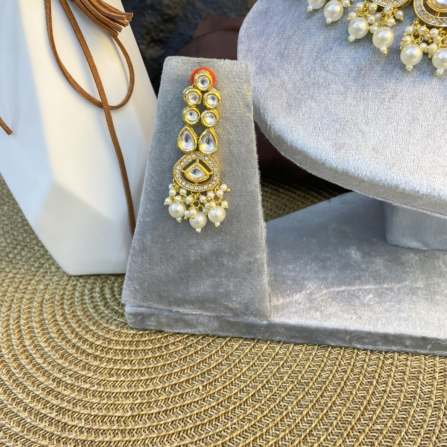 ELITE TEARDROP FILIGREE KUNDAN NECKLACES