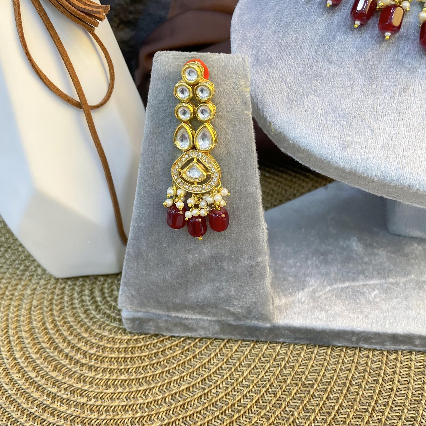 ELITE TEARDROP FILIGREE KUNDAN NECKLACES