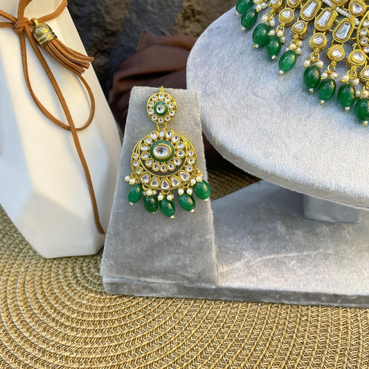 MAJESTIC CHANDBALI MEDALLION KUNDAN NECKLACES