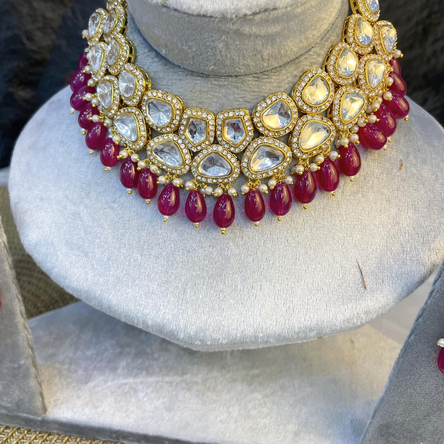 ETHEREAL LOTUS PETAL KUNDAN NECKLACES