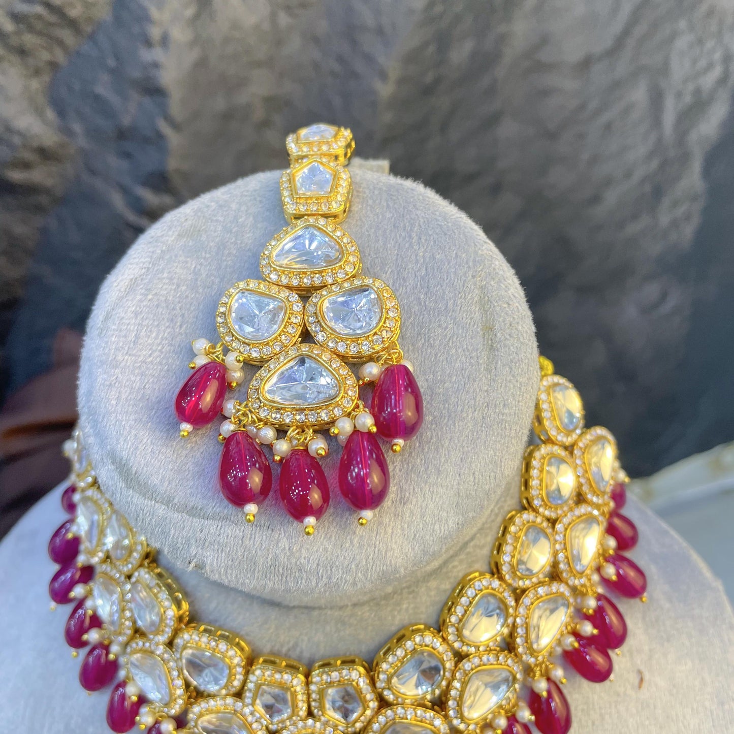 ETHEREAL LOTUS PETAL KUNDAN NECKLACES
