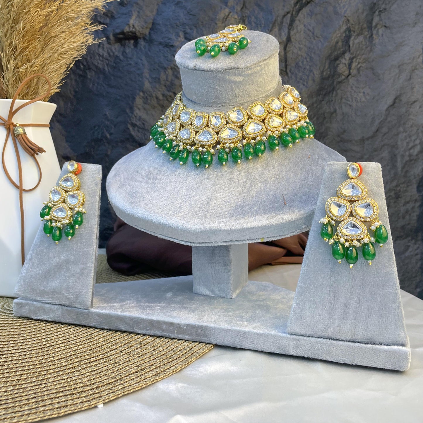 ETHEREAL LOTUS PETAL KUNDAN NECKLACES