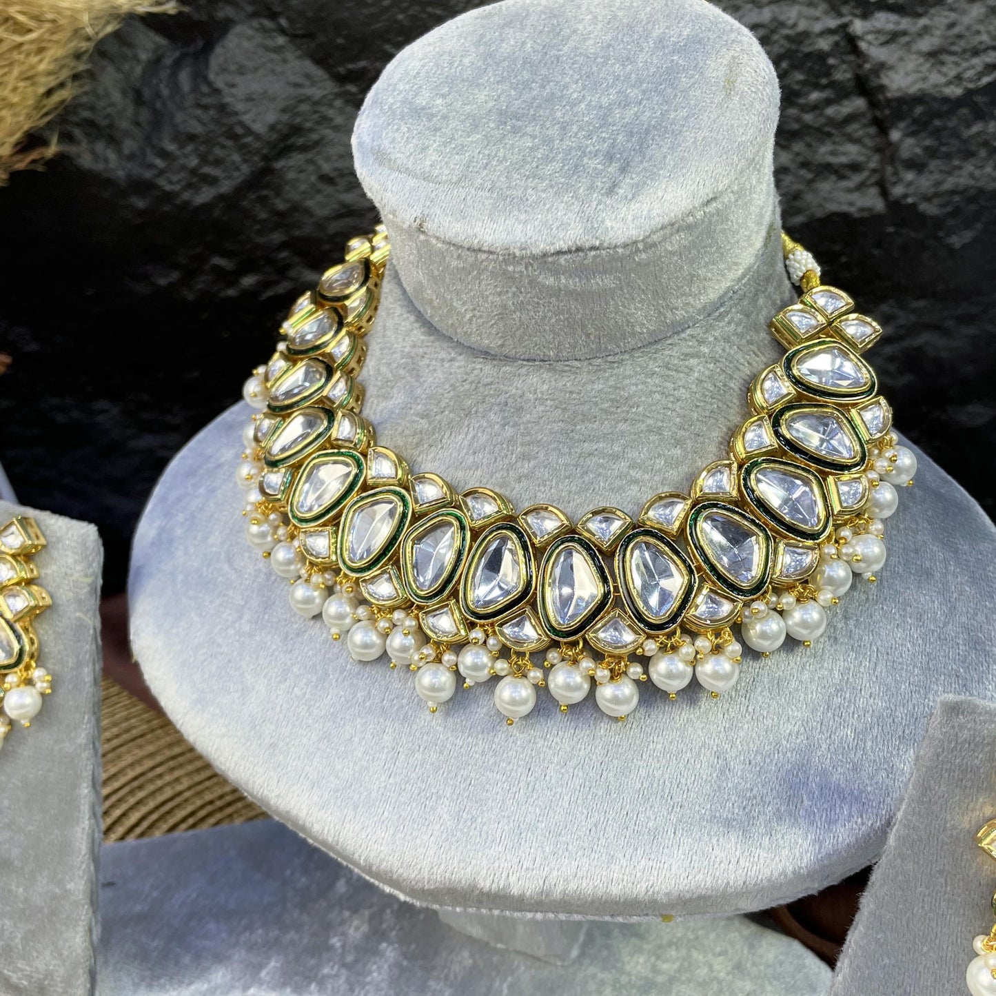 ROYAL CRESCENT DROP KUNDAN NECKLACES