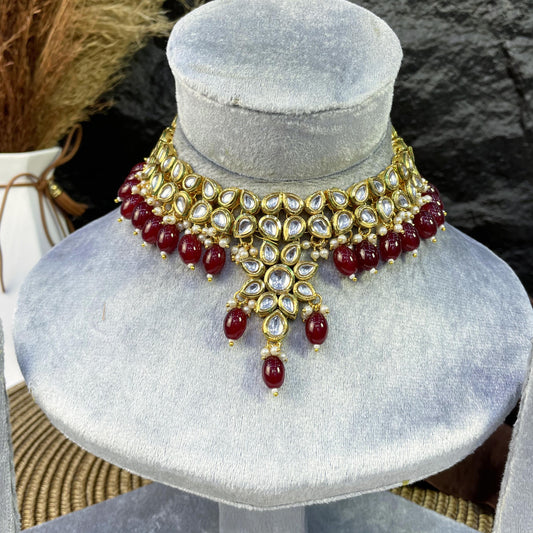 ETHEREAL STARBURST BLOOM KUNDAN NECKLACES