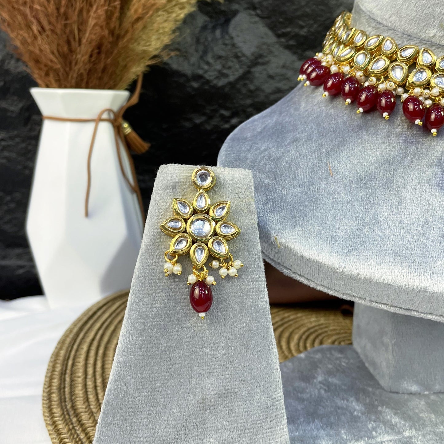 ETHEREAL STARBURST BLOOM KUNDAN NECKLACES