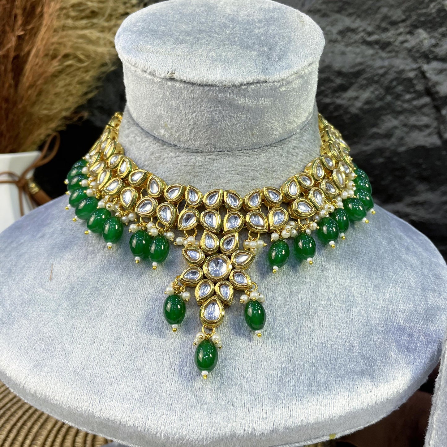 ETHEREAL STARBURST BLOOM KUNDAN NECKLACES