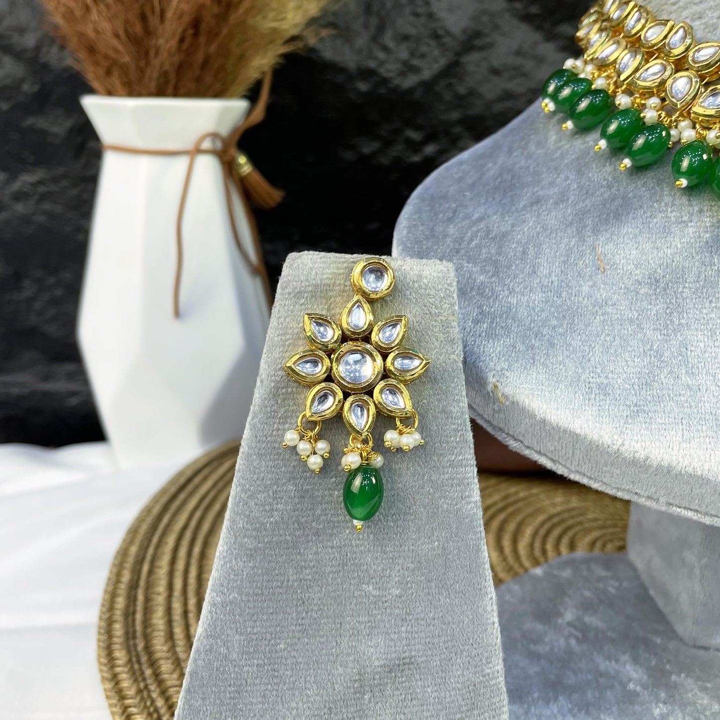 ETHEREAL STARBURST BLOOM KUNDAN NECKLACES
