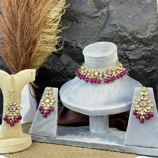 ETHEREAL FLORAL CHAKRA KUNDAN NECKLACES