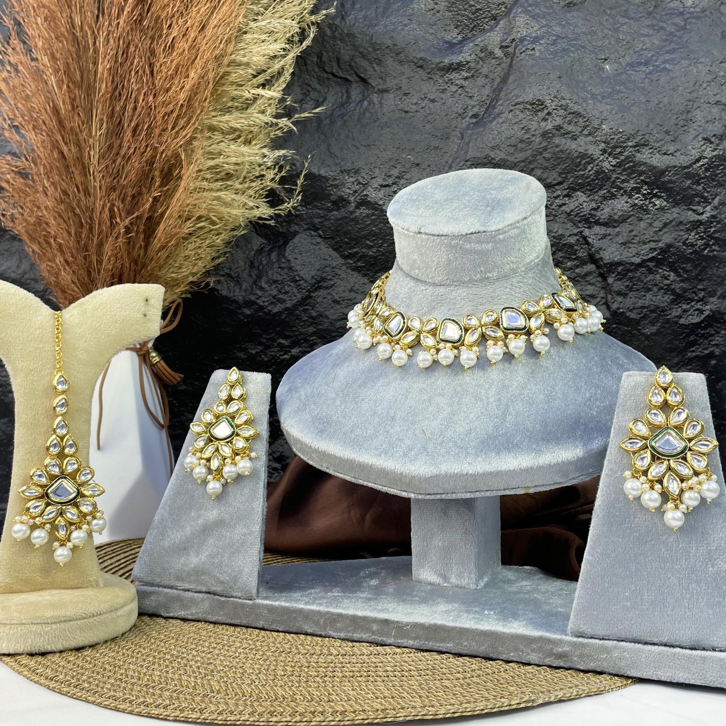 ETHEREAL FLORAL CHAKRA KUNDAN NECKLACES