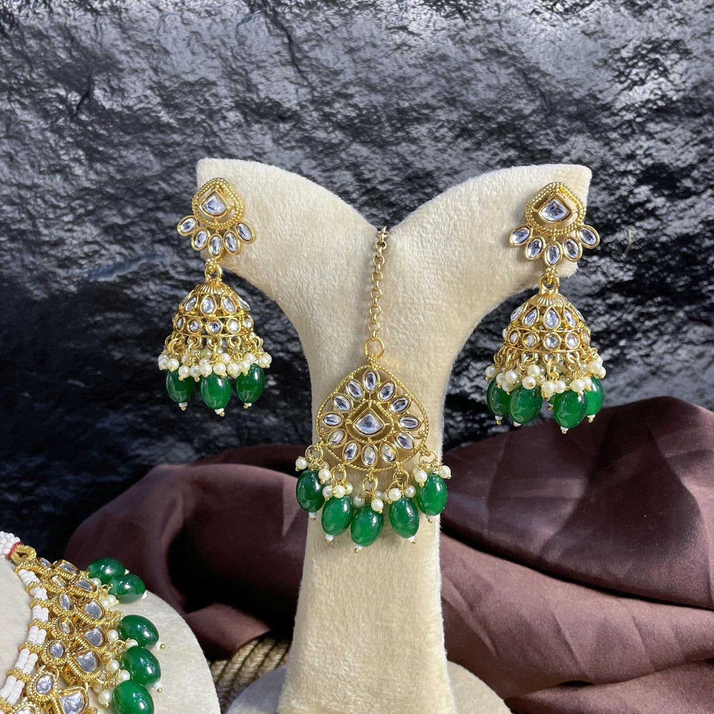 ETHEREAL LOTUS CHOKER KUNDAN NECKLACES