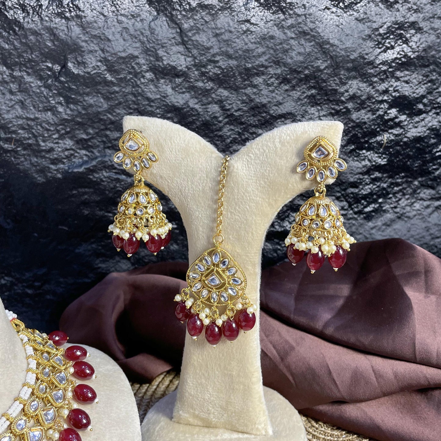 ETHEREAL LOTUS CHOKER KUNDAN NECKLACES