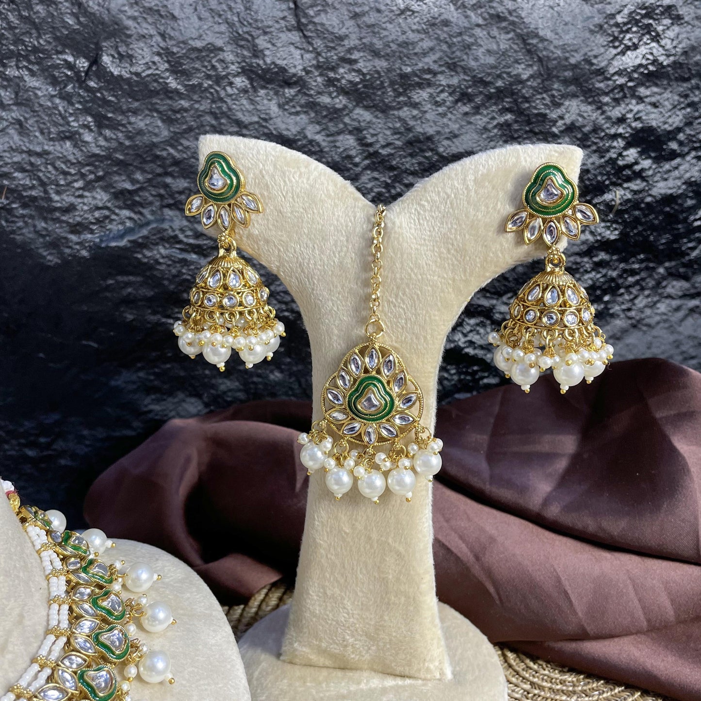 ELITE MANDALA DROP KUNDAN NECKLACES
