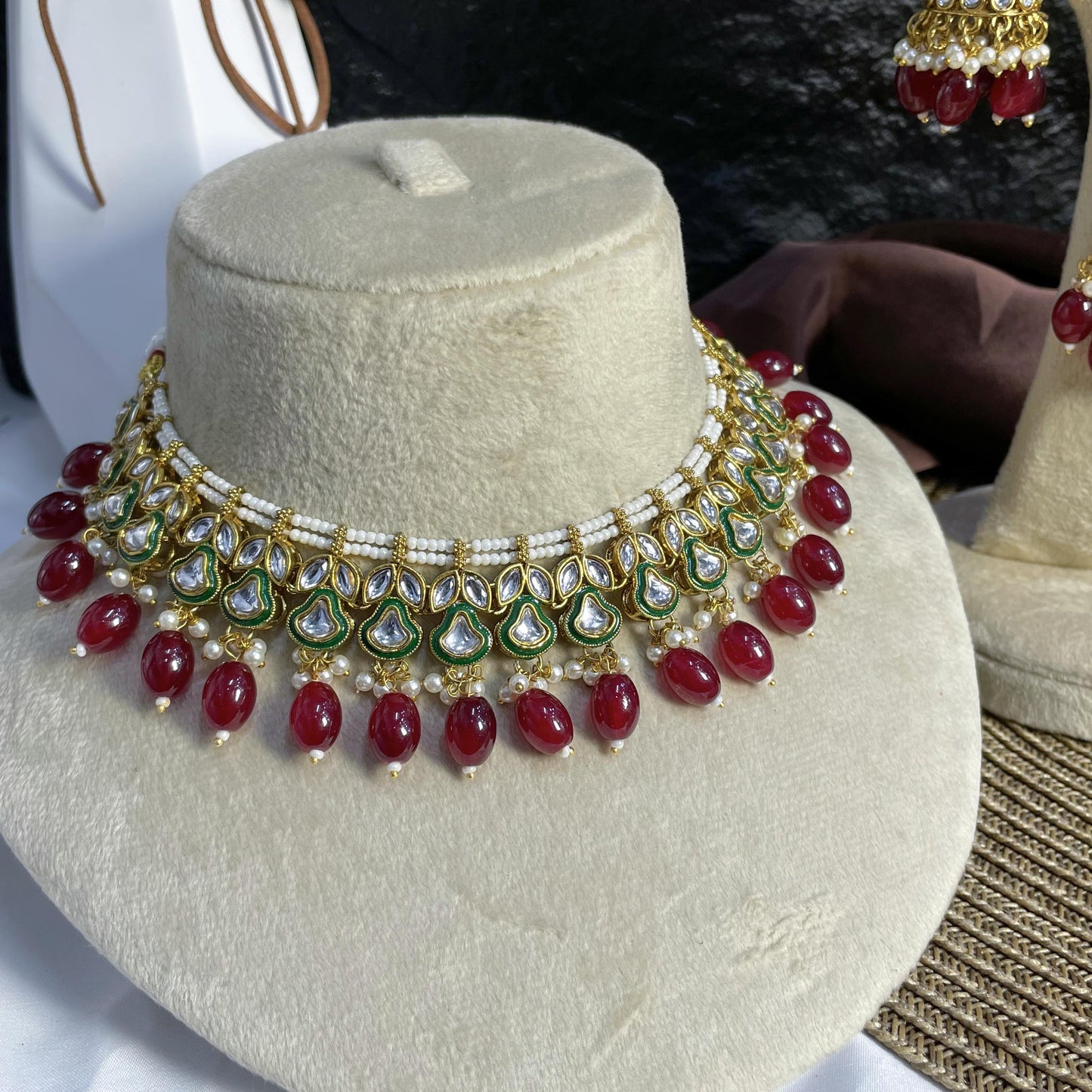 ELITE MANDALA DROP KUNDAN NECKLACES