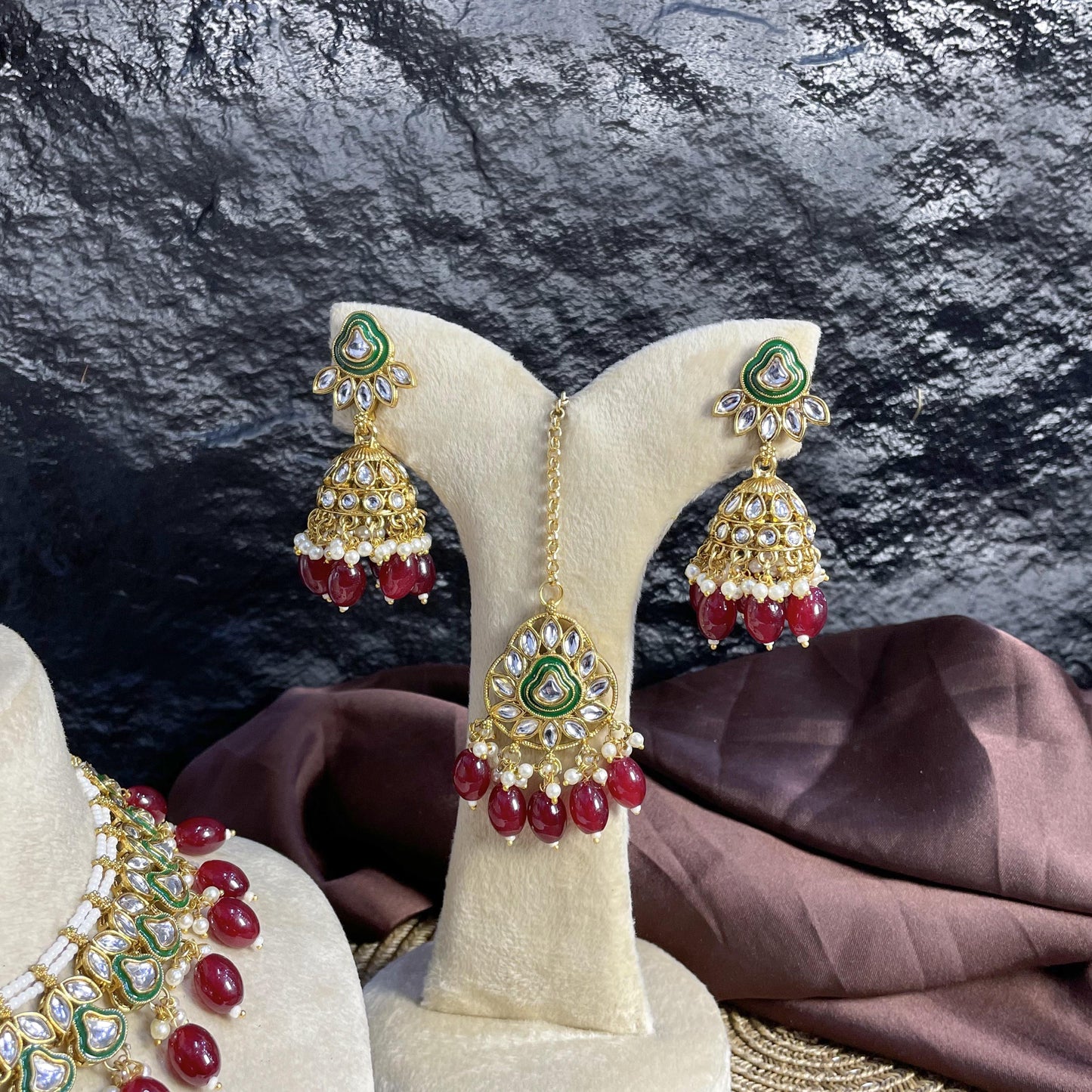 ELITE MANDALA DROP KUNDAN NECKLACES