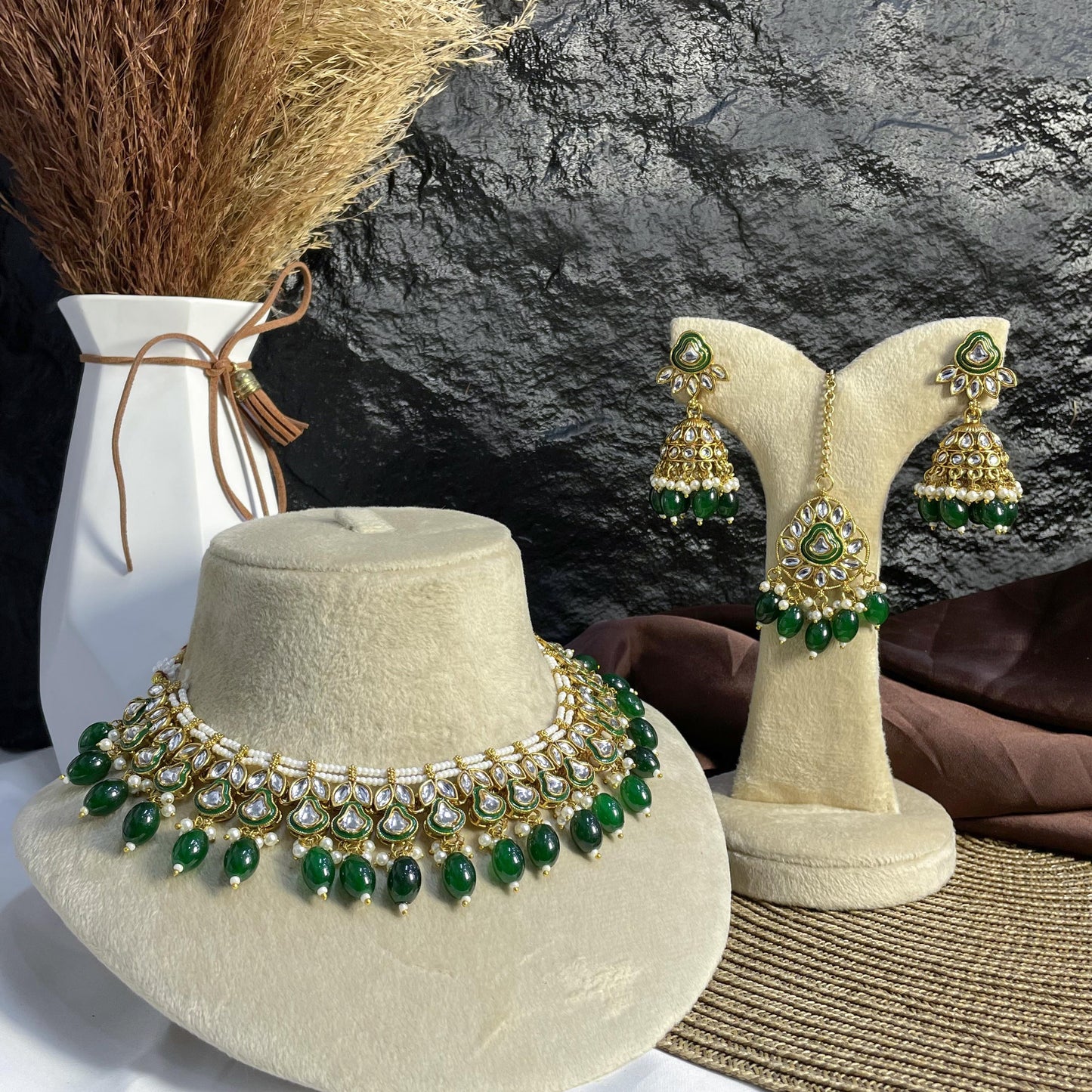ELITE MANDALA DROP KUNDAN NECKLACES