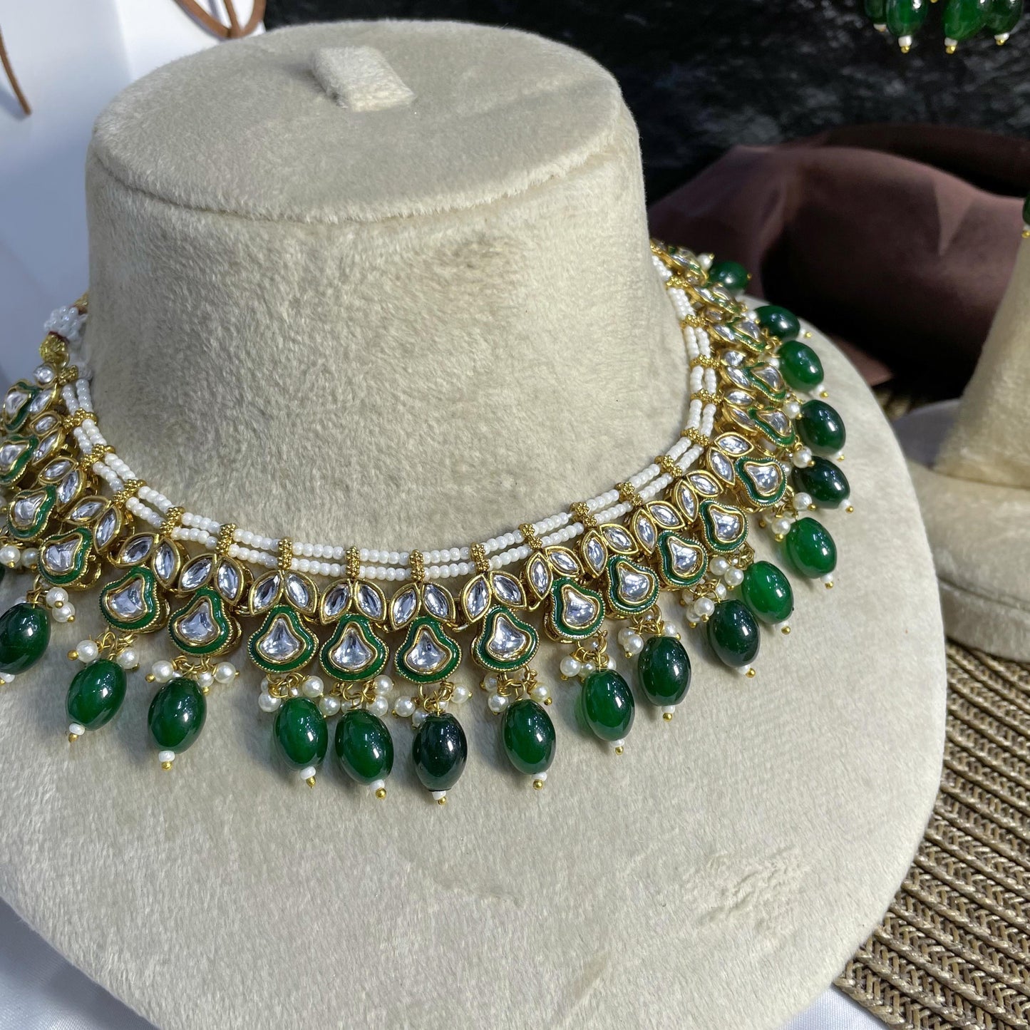 ELITE MANDALA DROP KUNDAN NECKLACES