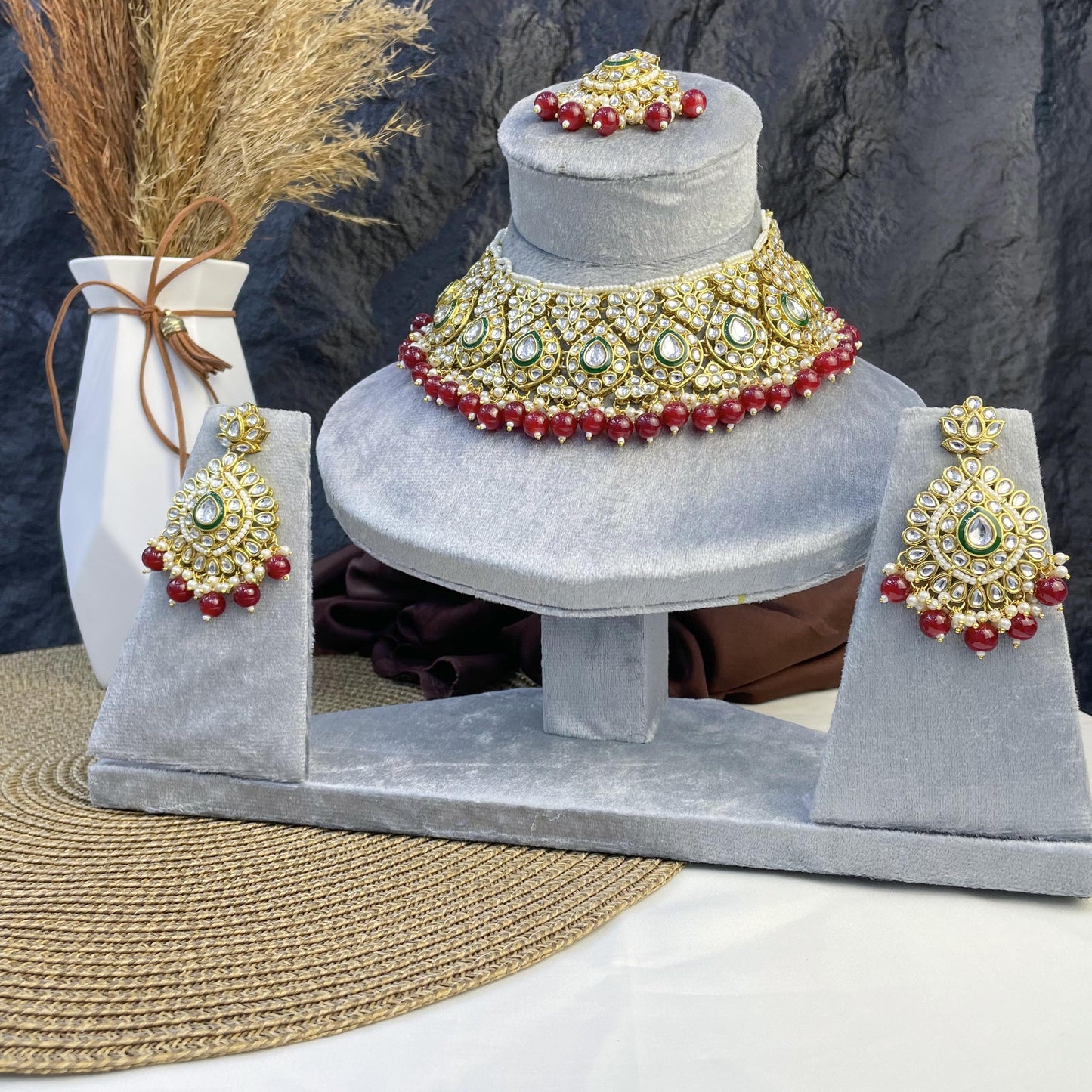 ETHEREAL FLORAL BLOOM KUNDAN NECKLACES