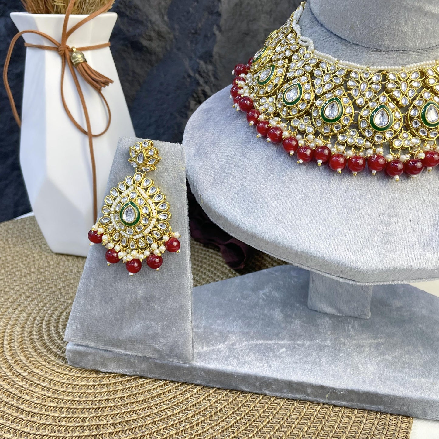 ETHEREAL FLORAL BLOOM KUNDAN NECKLACES