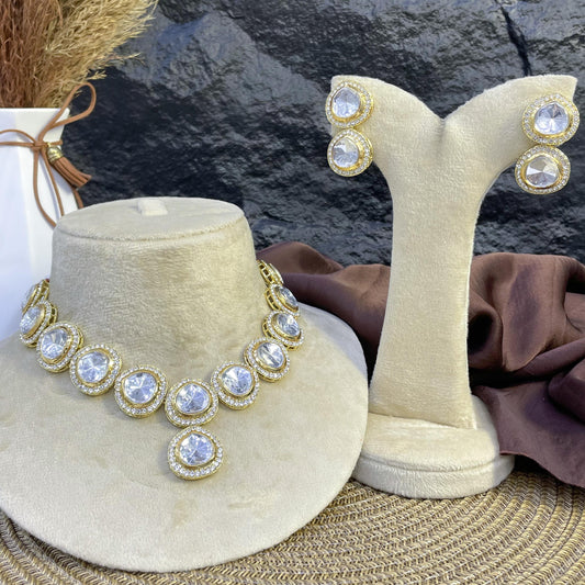 CELESTIAL LUMINOUS HALO KUNDAN NECKLACES