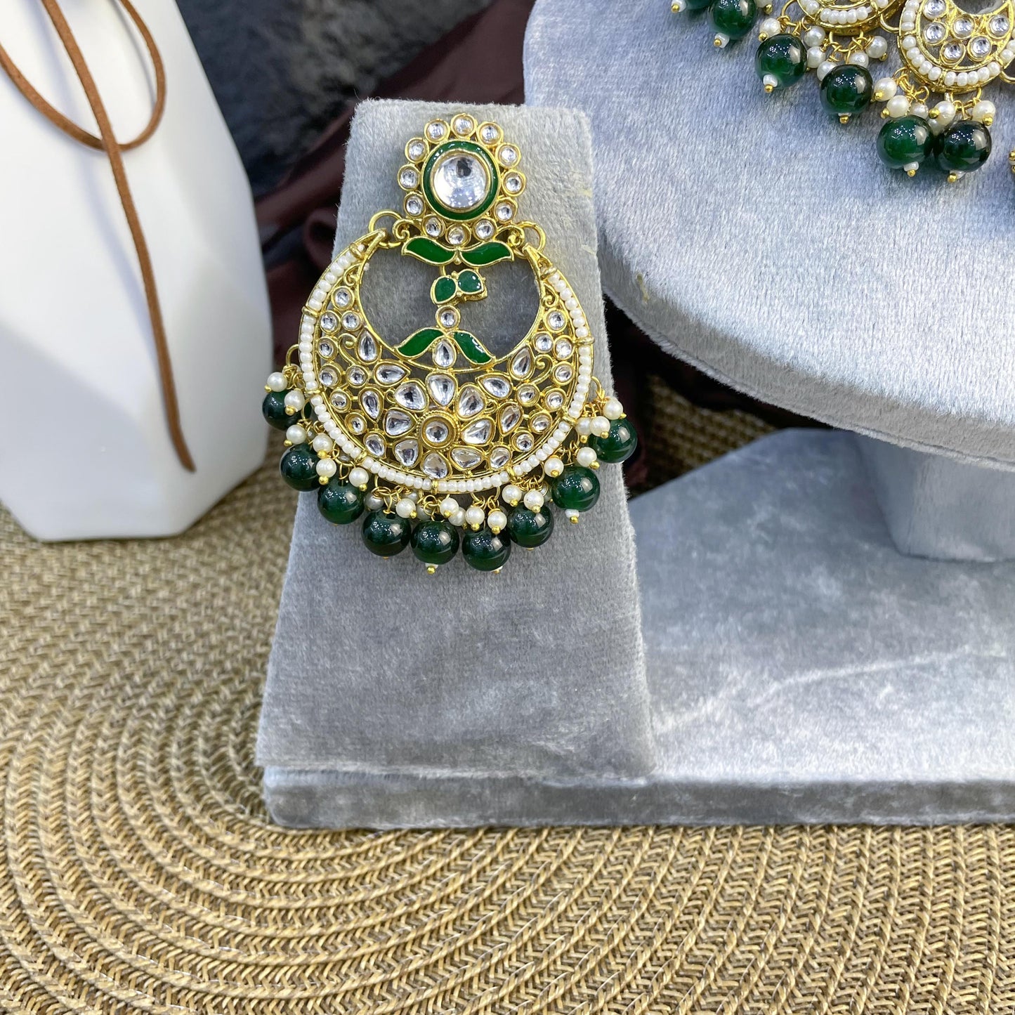 CHAND-SHIKHAR SEMI-CIRCULAR KUNDAN NECKLACES