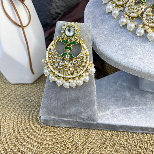 CHAND-SHIKHAR SEMI-CIRCULAR KUNDAN NECKLACES