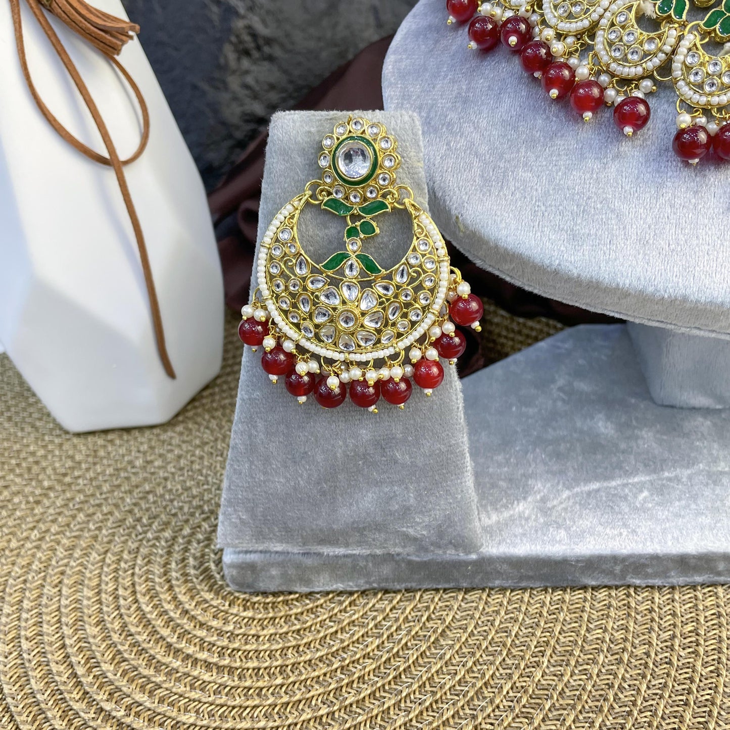 CHAND-SHIKHAR SEMI-CIRCULAR KUNDAN NECKLACES