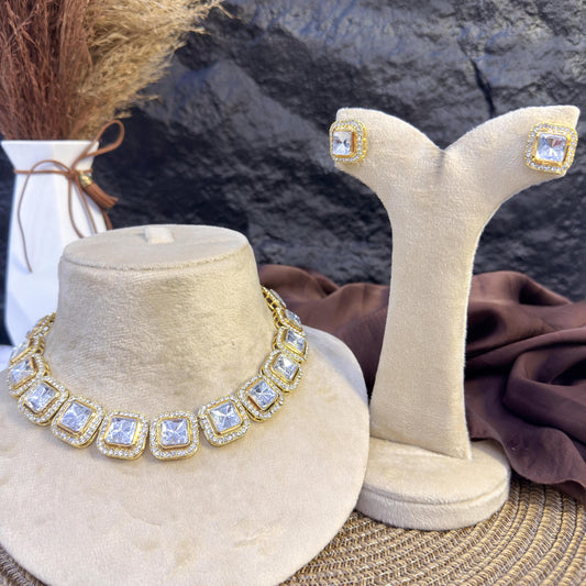 BOTANIC PETAL FRINGE KUNDAN NECKLACES