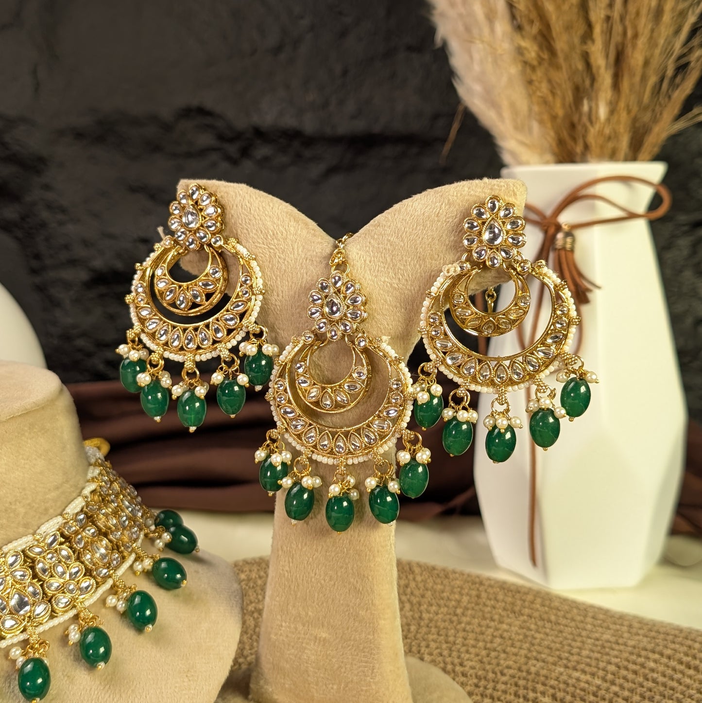 Durbar double-layer kundan necklace