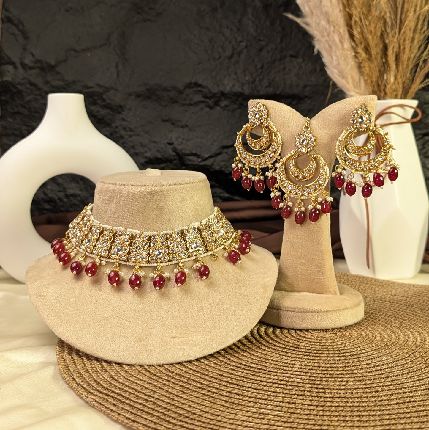 Durbar double-layer kundan necklace