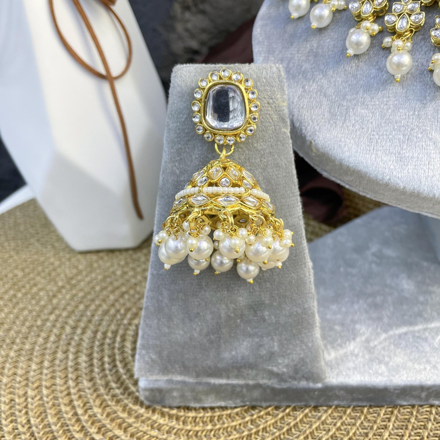 EMPRESS LARGE-OVAL FLORAL KUNDAN NECKLACES