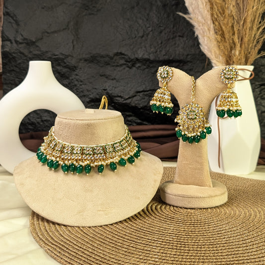 Royal petal kundan necklace
