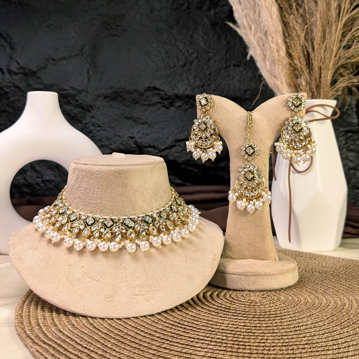 Mughal filigree kundan necklace