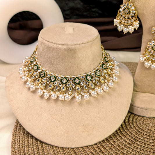 Mughal filigree kundan necklace
