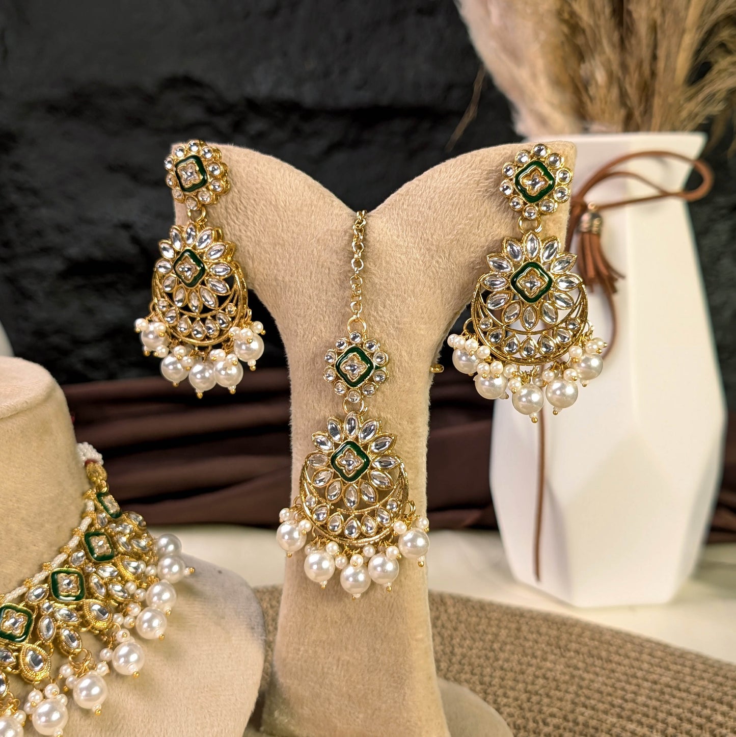 Mughal filigree kundan necklace