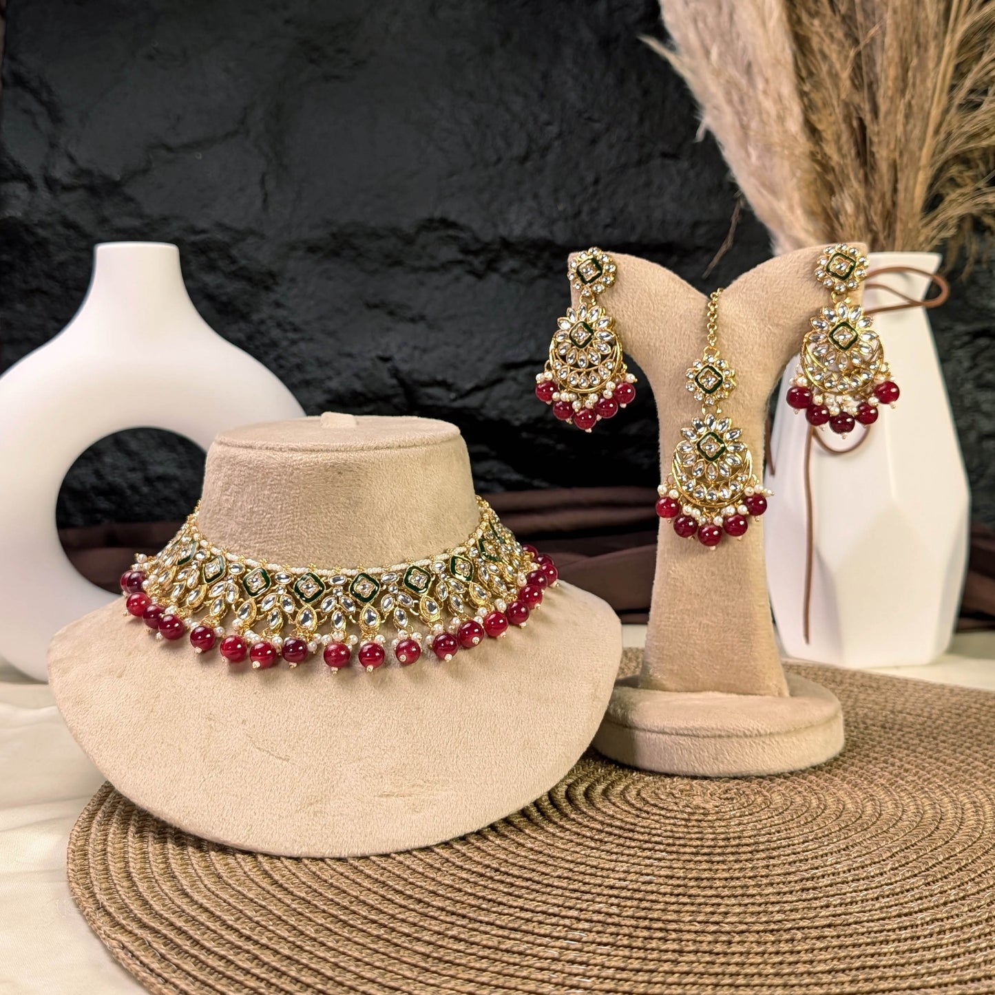 Mughal filigree kundan necklace