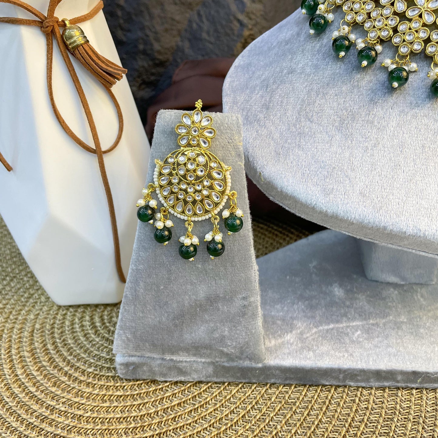 MIRAYA CHAKRA DROP KUNDAN NECKLACES