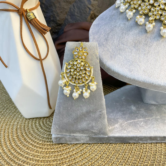 MIRAYA CHAKRA DROP KUNDAN NECKLACES
