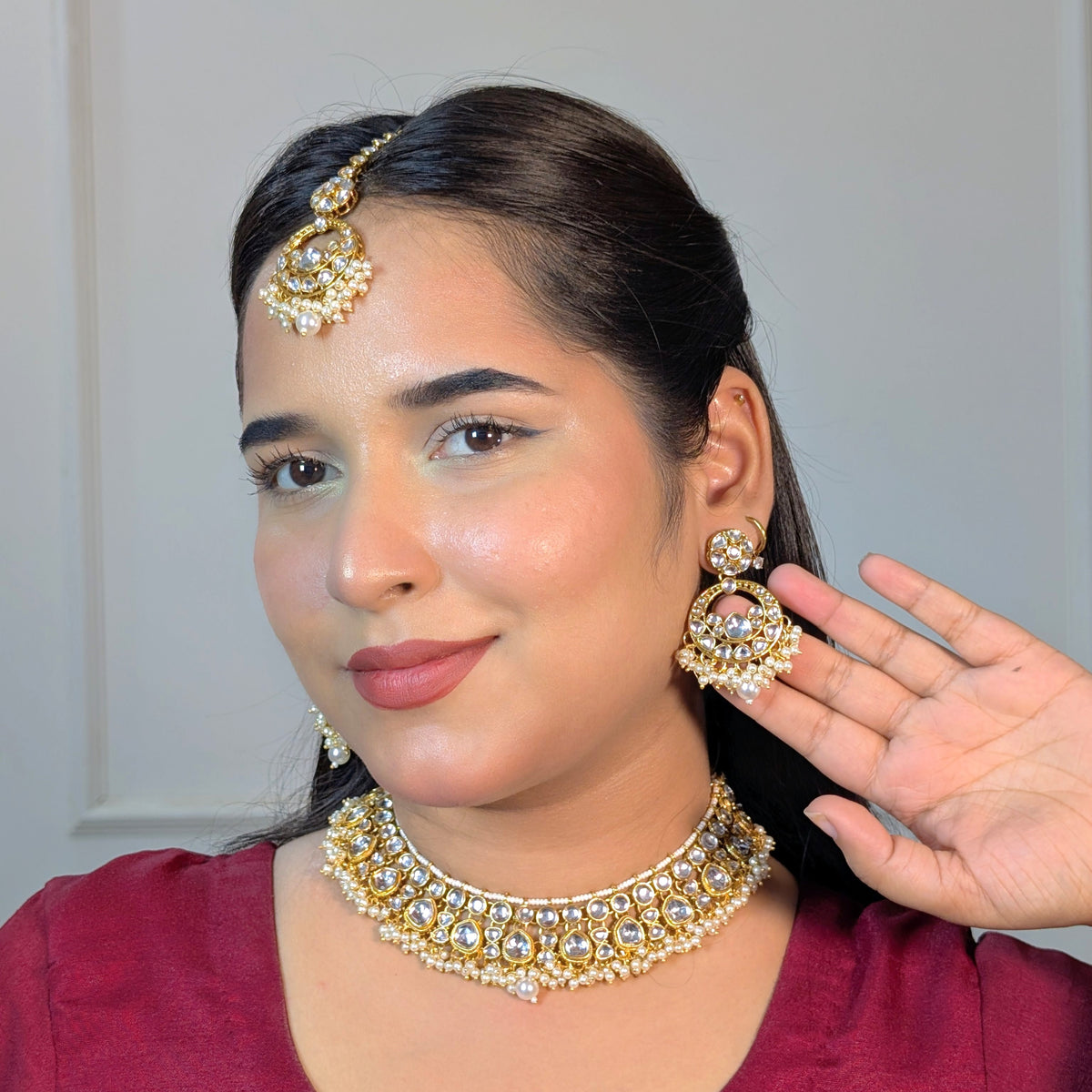Mughal Kundan Necklace Set