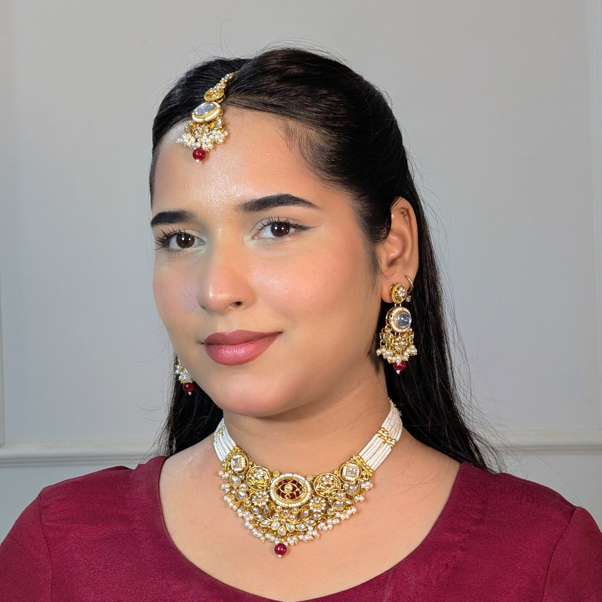 Peacock Kundan Necklace Set