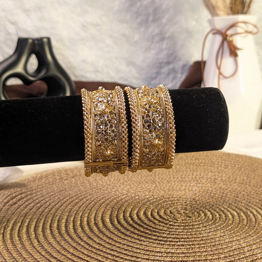 Chandra Kanti Polki Rajwari Bangles