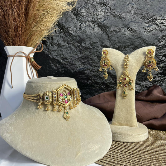 SHAHI HEXA RAJWARI CHOKER