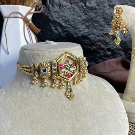 SHAHI HEXA RAJWARI CHOKER